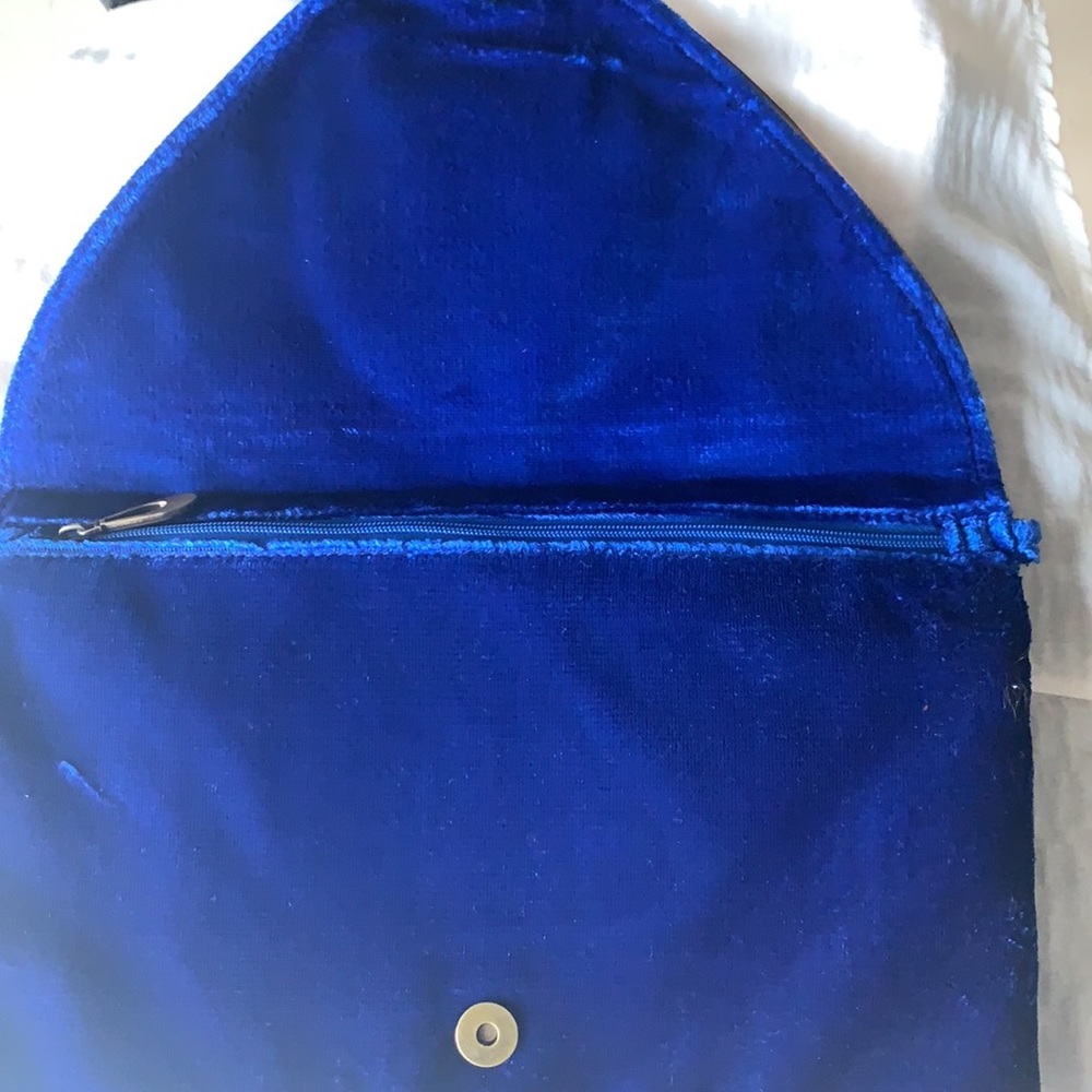 Royal blue bejeweled shoulder bag with Swarovski crystal, NWT.  Send best offer! - Picture 3 of 3